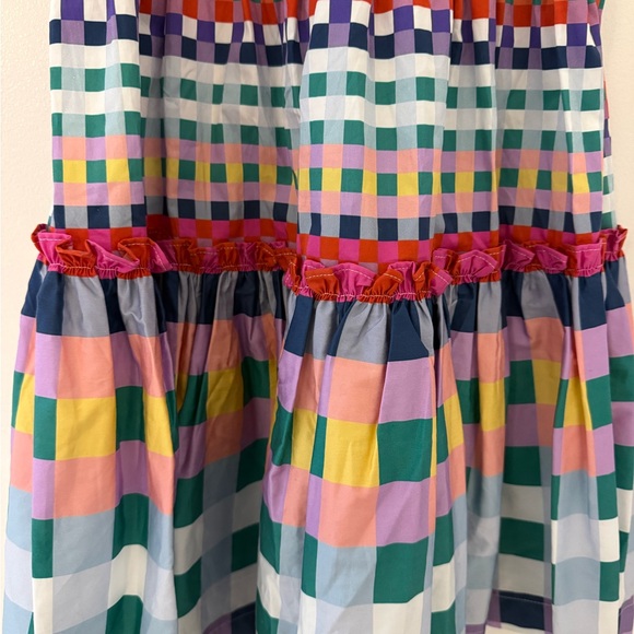 Hill House Seraphina Mini Nap Dress Multicolor gingham Dress NEW Womens medium - Picture 6 of 9